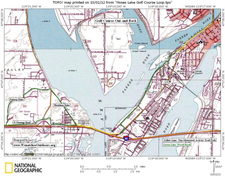 Moses Lake City Routes Wenatchee Outdoors