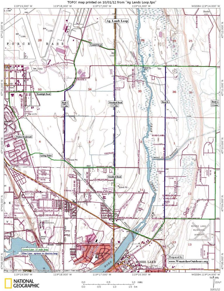 Moses Lake City Routes Wenatchee Outdoors