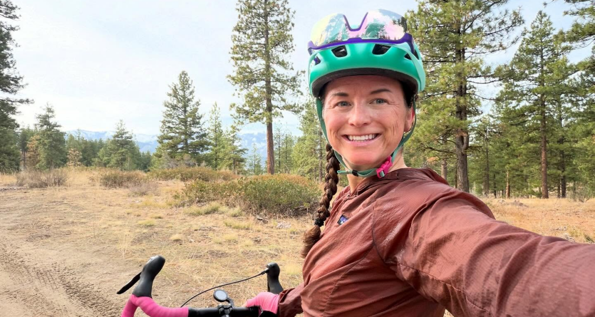 Sarah Shaffer on a bike