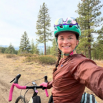 Sarah Shaffer on a bike