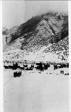 Skiers on the Lost Ski Hill up Number Two Canyon.